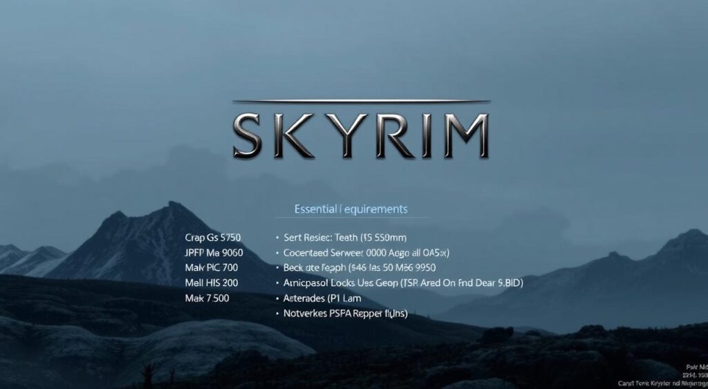 skyrim digital download system requirements