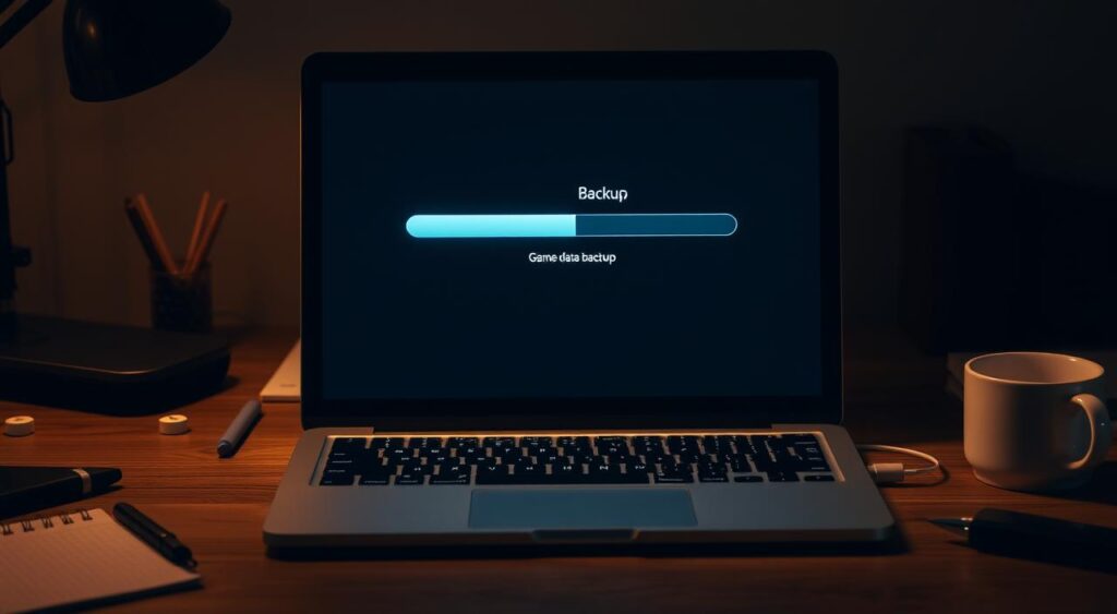 backup game data on laptop