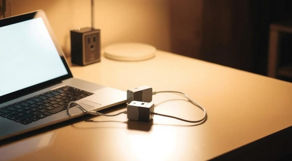 charging laptop using universal adapter