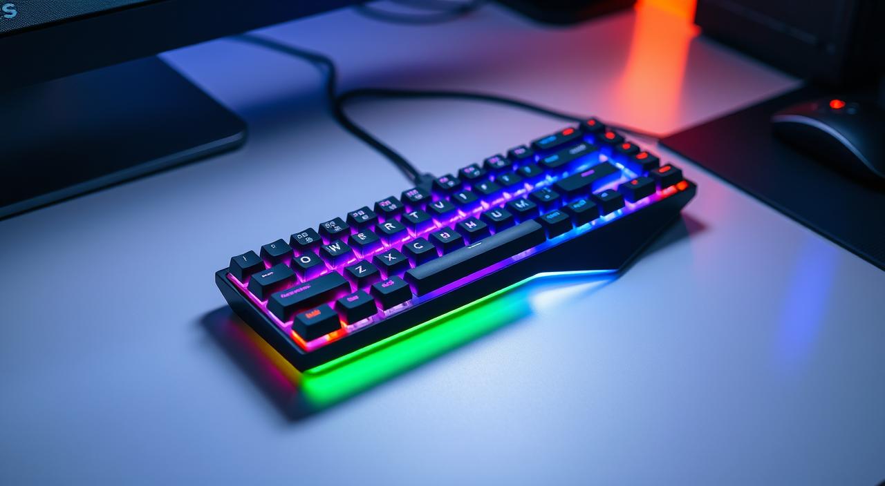 RGB one handed keyboard