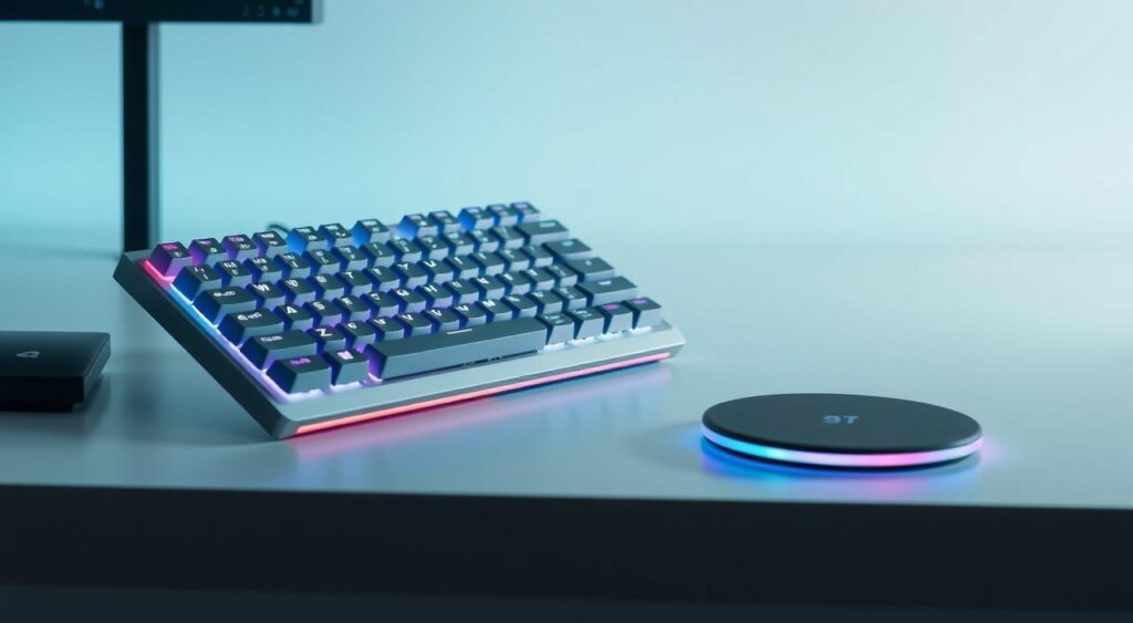 gaming keyboard with wireless connectivity