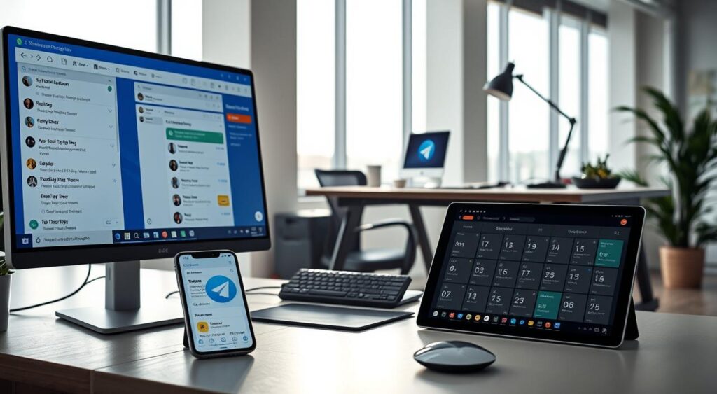 Telegram productivity features